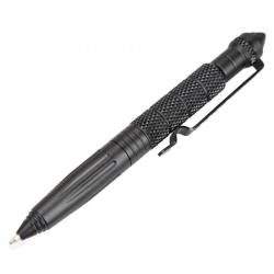 PROMO Kubotan Stylo Acier D&eacute;fense Survie Secours Brise Vitre Couleur Noir