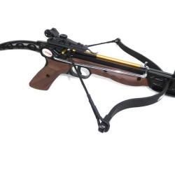 Pistolet arbal&egrave;te Cobra Ek Archery MODELE ALUMINIUM - 80 Lbs - Finition noire ou imitation bois Noir