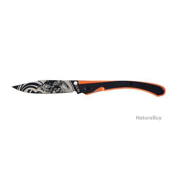 Couteau pliant Lug C63 Aigle Noir/Orange