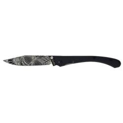 Couteau pliant Lug C63 Fleurs Summer Noir