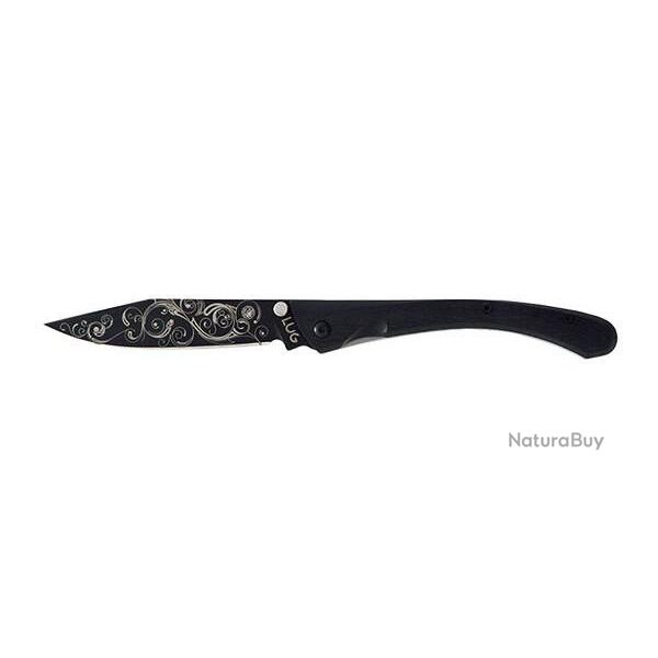 Couteau pliant Lug C63 Volutes Noir