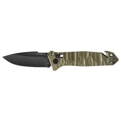 Couteau pliant TB Outdoor CAC CS200 Lisse Toxifi&eacute; - 3 fonctions - Kaki