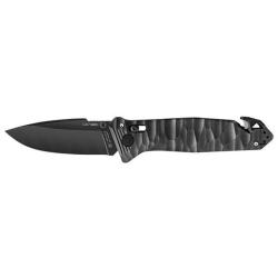 Couteau pliant TB Outdoor CAC S200 Lisse Toxifi&eacute; - 3 fonctions - Noir