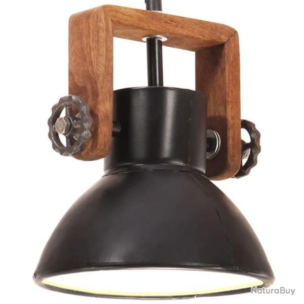 Lampe suspendue industrielle 25 W Noir Rond 19 cm E27