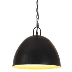 Lampe suspendue industrielle vintage 25 W Noir Rond 31 cm E27