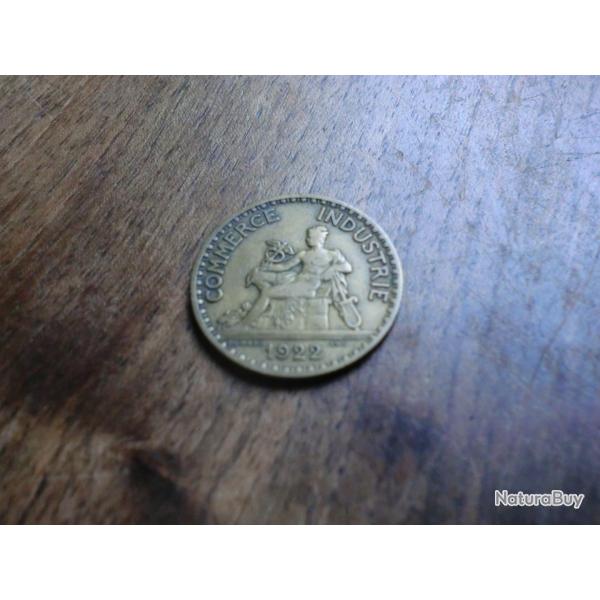 monnaie 1 franc chambre du commerce 1922