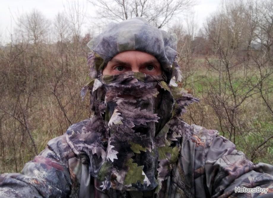 Lot De 2 Cagoules Camouflage Militaire - Taille Unique - Polyester Vert/marron/beige - Occasion Très Bon état