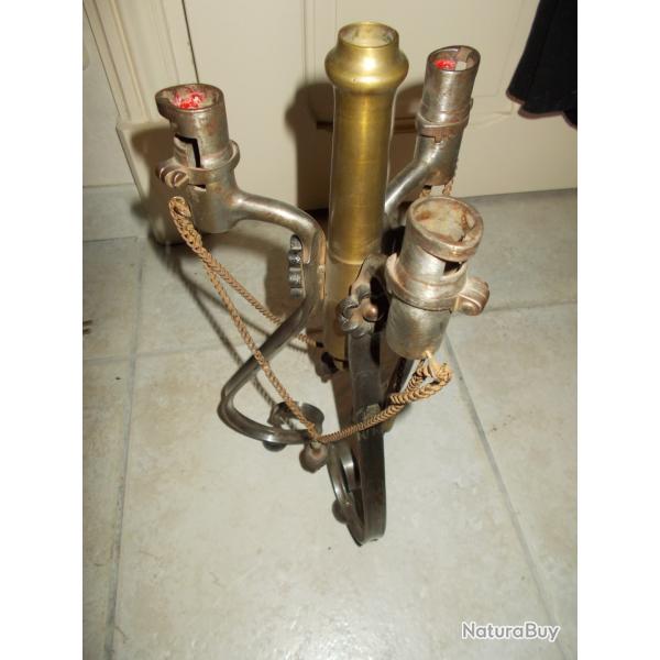 ancien chandelier objet de tranch�e poilu 1914 1918 3 baionnettes militaria 1ere guerre mondiale