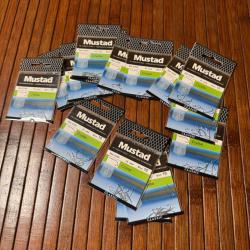 LOT P&Ecirc;CHE 15 paquets d'hame&ccedil;ons Mustad Crystal classique N 10