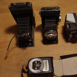 Lot d'appareils photograpiques anciens