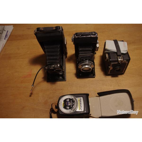 Lot d'appareils photograpiques anciens