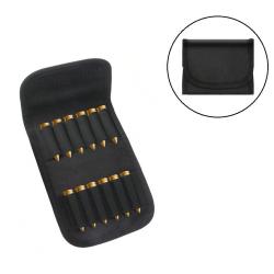 Cartouchi&egrave;re ceinture - Noir - 12 Munitions ray&eacute;es - Livraison gratuite