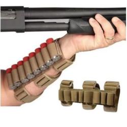 Cartouchiere avant bras - 8 munitions calibre 12 - Beige/TAN - Livraison gratuite