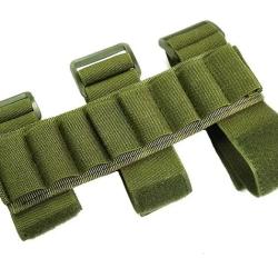 Cartouchiere avant bras - 8 munitions calibre 12 - Kaki - Livraison gratuite