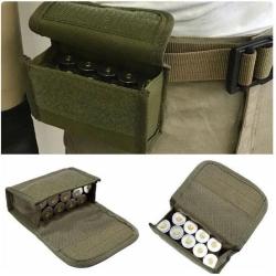 Cartouchi&egrave;re ceinture - Kaki - 10 cartouches - Calibre 12 - Livraison gratuite