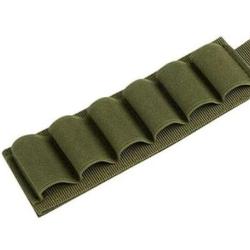 Cartouchi&egrave;re - Kaki - Velcro - 6 Cartouches - Calibre 12/20 - Livraison gratuite