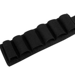 Cartouchi&egrave;re - Noir - Velcro - 6 Cartouches - Calibre 12/20 - Livraison gratuite