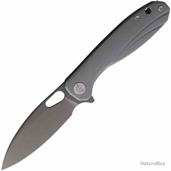 Couteau Miguron Ameight Knives Eymor Lame Acier 14C28N Manche Gray G10 Linerlock AME505DG