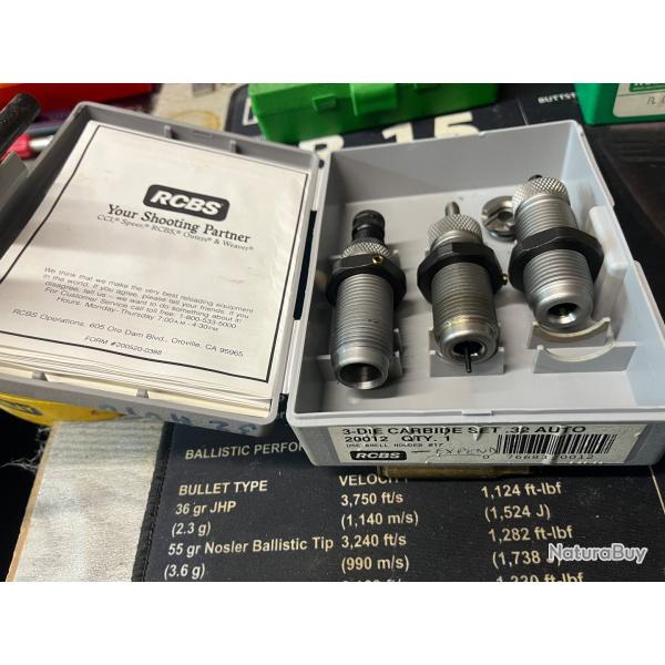 Jeu d outil RCBS Carbure 32 auto - 65�