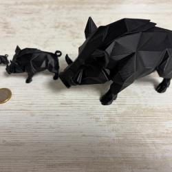 Figurine Sanglier x3