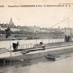 CPA - MARINE DE GUERRE -  Cie . Le Submersible S.C.1N&deg;7092