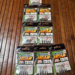 LOT P&Ecirc;CHE HAME&Ccedil;ONS HAYABUSA JAPON 8 pochettes 40 hame&ccedil;ons haut gamme