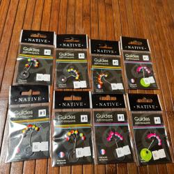 LOT P&Ecirc;CHE 8 pochettes Guide fil autobloquant NATIVE destockage