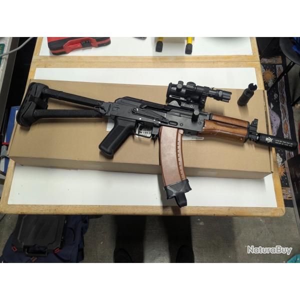 R�plique Airsoft AKS74U Full Metal - MOSFET KESTREL V3 - Tr�s bon �tat