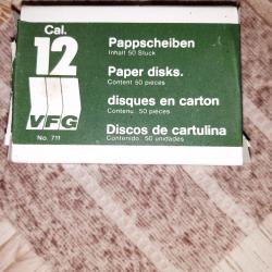 disques en carton de nettoyage