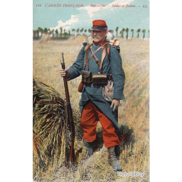 CPA -  LARMEE FRANCAISE - Infanterie - Soldat en faction -N�7093