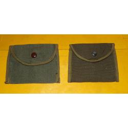 LOT DE 2 POCHETTES POUR LUNETTE PLIANTE DE L'ARMEE FRANCAISE, ETAT VOIR PHOTOS . POUR TOUT RENSEIGNE