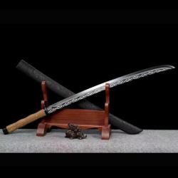 Katana en acier haute teneur en mangan&egrave;se - 110cm