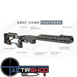 Ch&acirc;ssis Warrior Gen7 Comp TIKKA T3x Short Action Noir