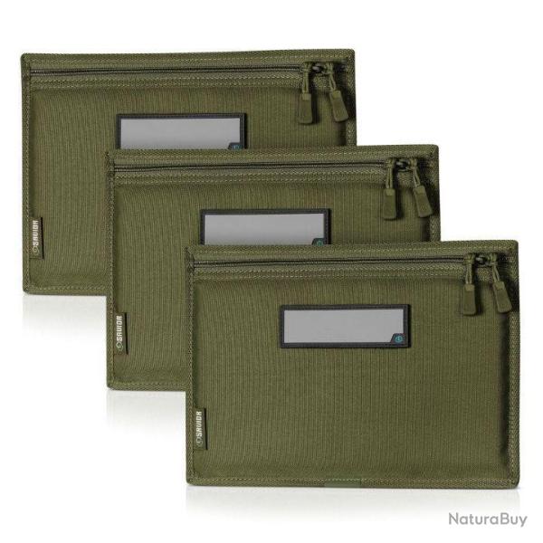 Housse SAVIOR pour arme de poing OD GREEN - Lot de 3