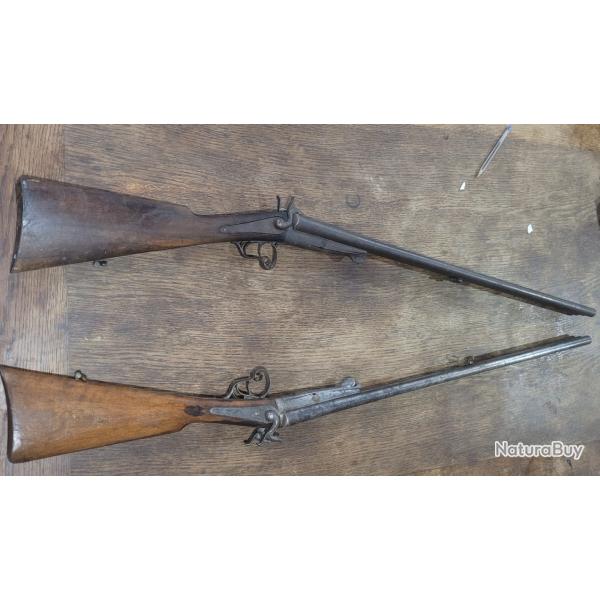 Lot de 2 fusil a broches