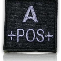 PATCH GROUPE SANGUIN A+ NOIR
