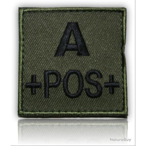 PATCH GROUPE SANGUIN A+ VERT