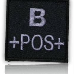 PATCH GROUPE SANGUIN B+ NOIR