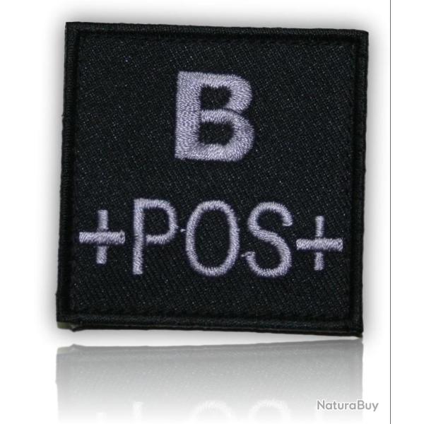 PATCH GROUPE SANGUIN B+ NOIR