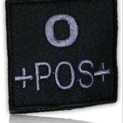 PATCH GROUPE SANGUIN O+ NOIR