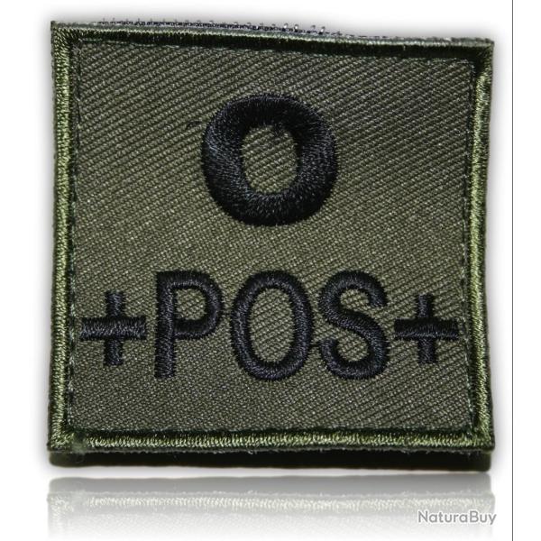 PATCH GROUPE SANGUIN O+ VERT