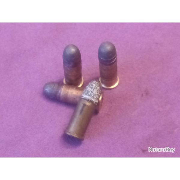 320 bulldog. Lot de 4 cartouches poudre noire. Collection