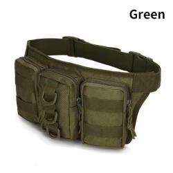 Equipement airsoft/militaire - Sac de ceinture imperm&eacute;able en tissu Oxford - Green