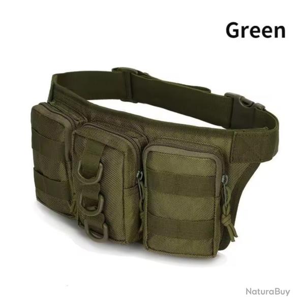 Equipement airsoft/militaire - Sac de ceinture imperm�able en tissu Oxford - Green (2)