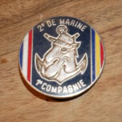 INSIGNE 2&deg; REGIMENT D'INFANTERIE DE MARINE - 1&deg; COMPAGNIE