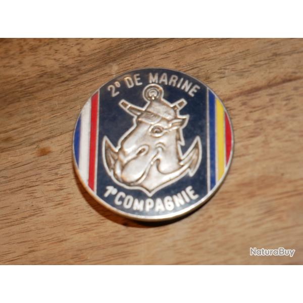 INSIGNE 2� REGIMENT D'INFANTERIE DE MARINE - 1� COMPAGNIE