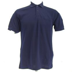 Polo marine double face Manches courtes