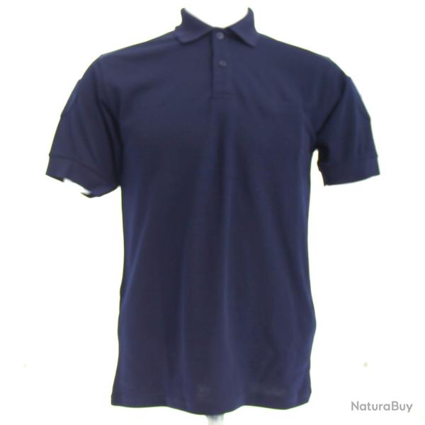 Polo marine double face Manches courtes