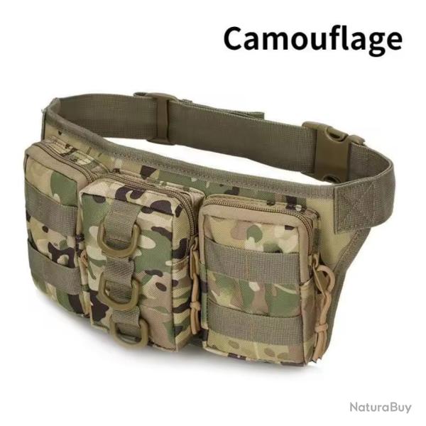 Equipement airsoft/militaire - Sac de ceinture imperm�able en tissu Oxford - Camouflage (2)