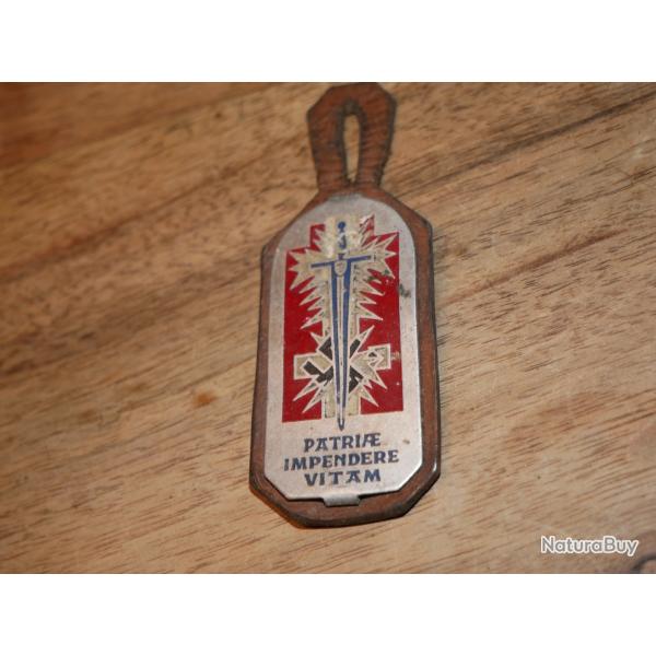 Rare insigne TOA FFA pr�coce en aluminium